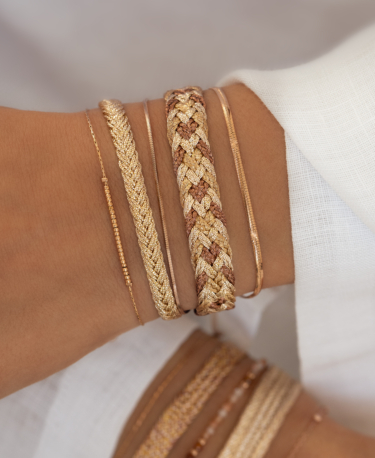 RELUCENT BRAID  Armband Gold