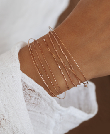 DOUBLE LINK  Armband Rosé