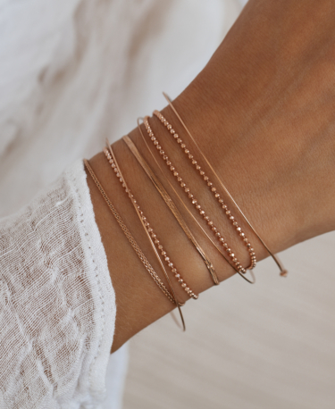 BRAIDED LINKS  Armband Rosé