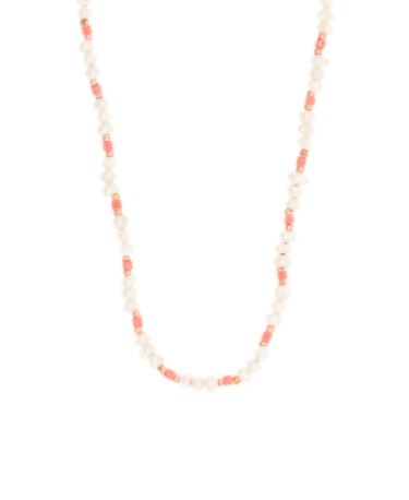 SUMMER PEARLS  Choker Peach