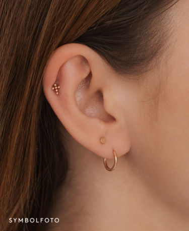 CROSS Piercing  Single 14K Gold