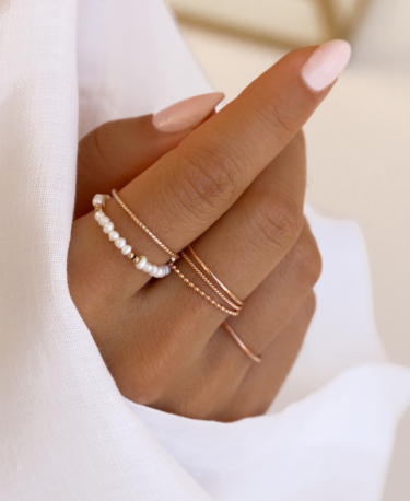 PEARL DELIGHT  Ring Weiß