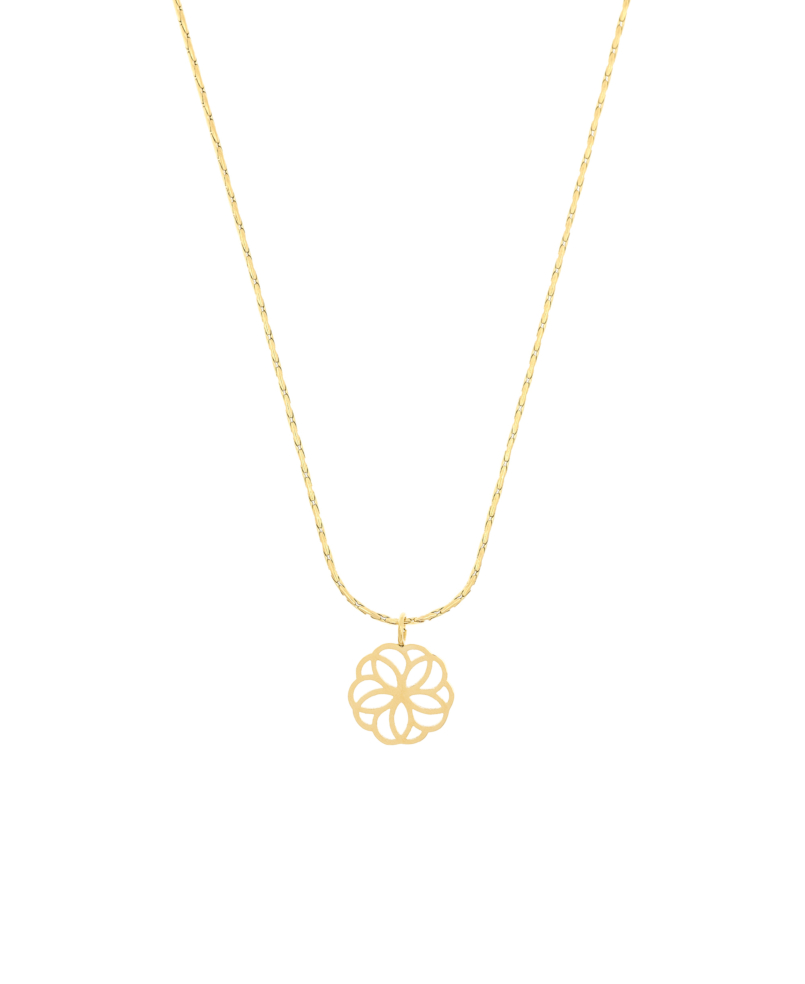 FLOWER OF LIFE  Halskette Gold