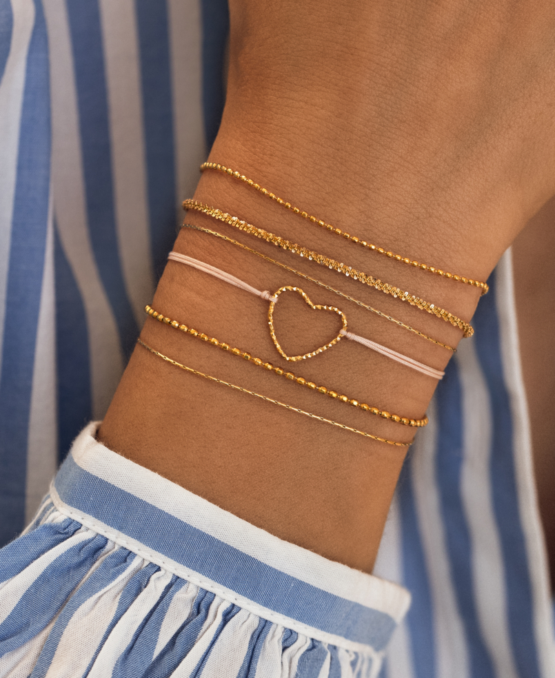 LUMINOUS HEART  Armband Beige