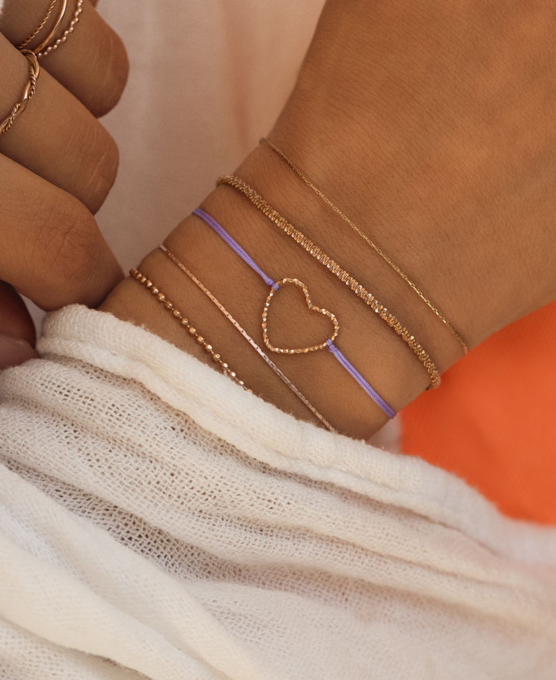 LUMINOUS HEART  Armband Lila