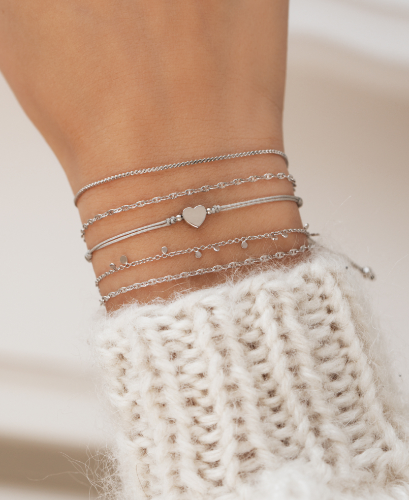 CHARMING HEART  Armband Silber