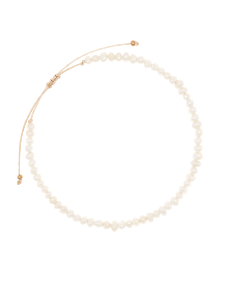 TINY PEARLS  Armband Weiß