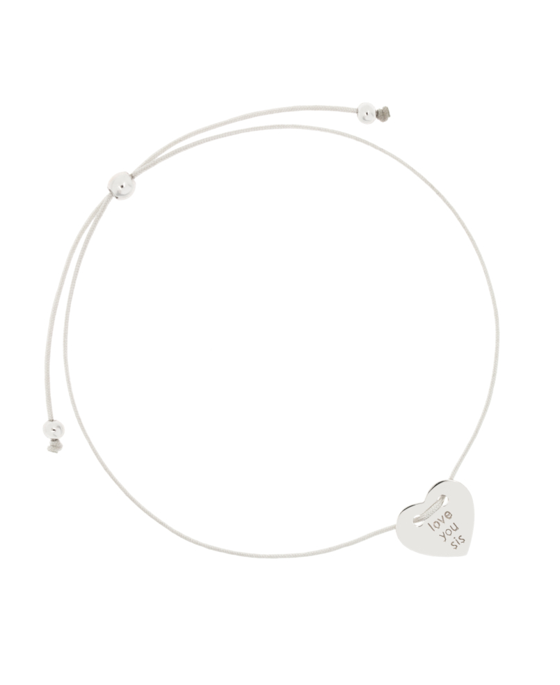 LOVE YOU SIS  Armband Silber