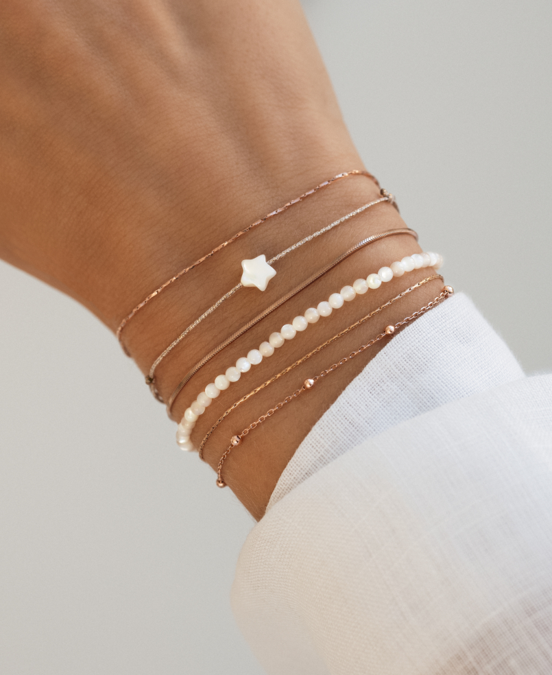ÉTOILE BRILLANT  Armband Weiß