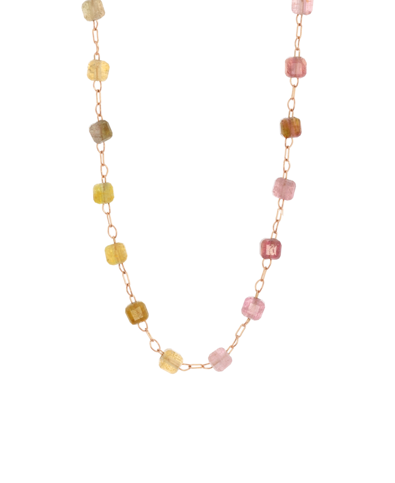 TOURMALINE CUBES  Choker Bunt