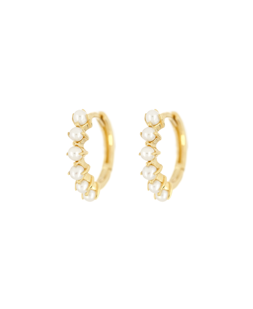 PEARL Creolen  14K Gold