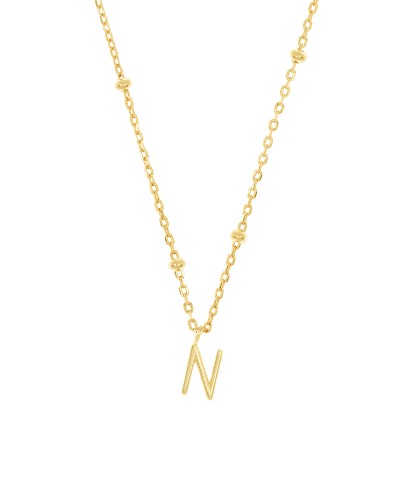 LETTER|Halskette N Gold