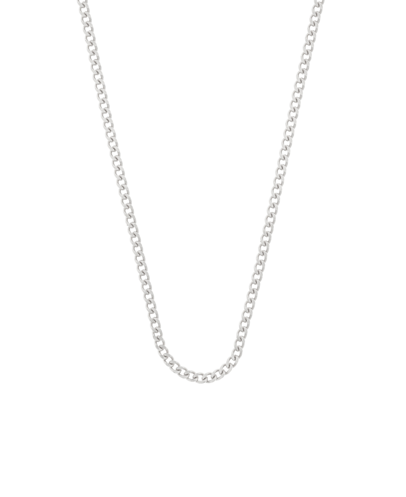 CURB CHAIN  Halskette Silber