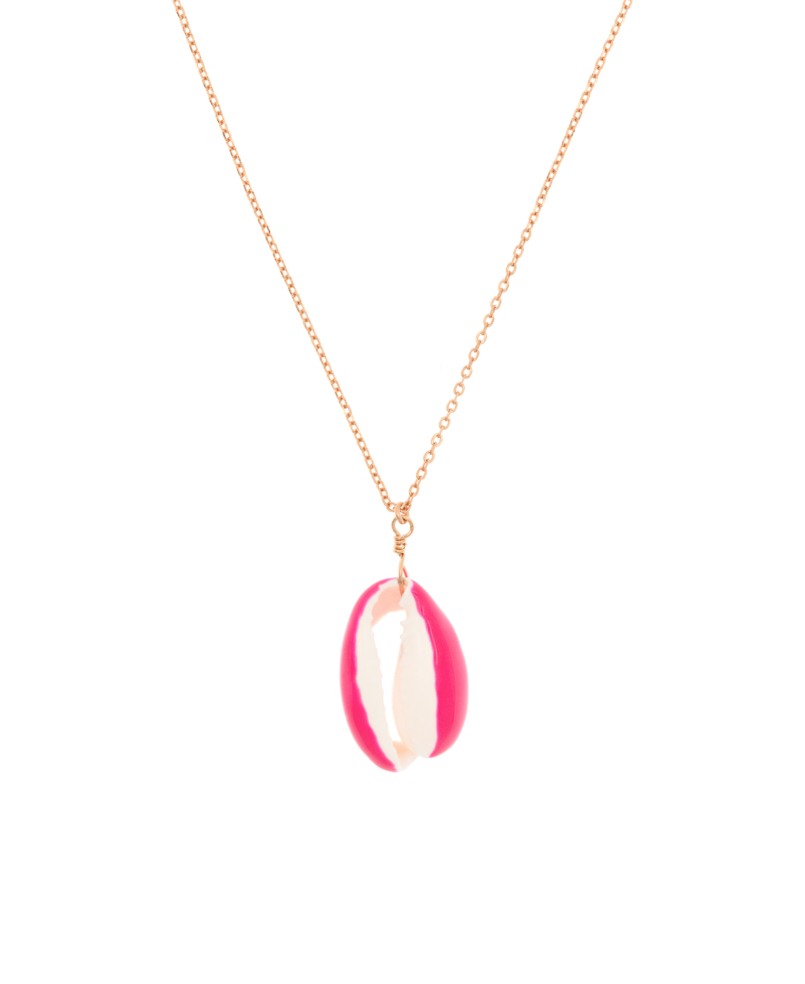 EMAILLE SHELL  Halskette Pink
