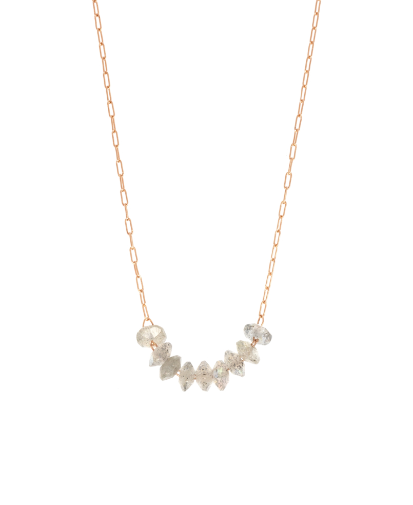 LABRADORITE  Choker Grau