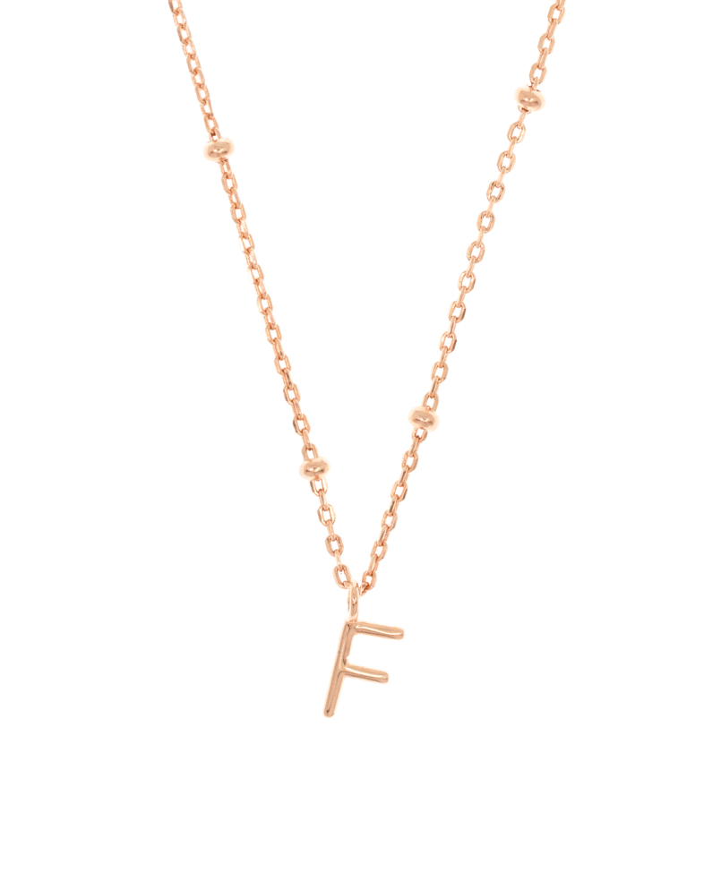 LETTER|Halskette F Rosé