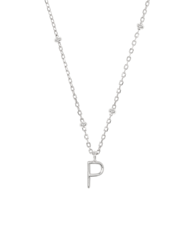 LETTER|Halskette P Silber