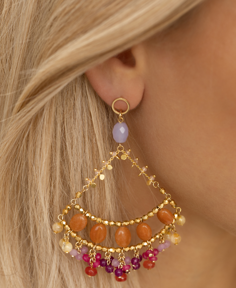 LILAC LUSTERS|Ohrschmuck Gold