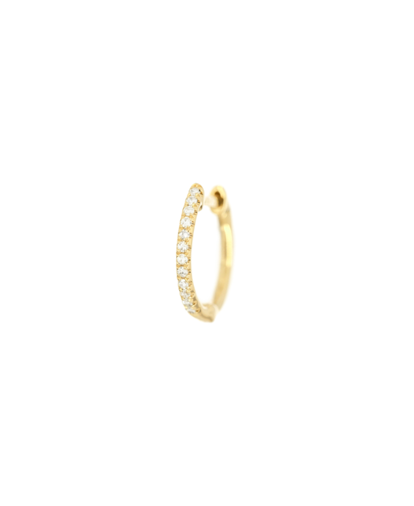 DIAMOND Creole  Single 14K Gold