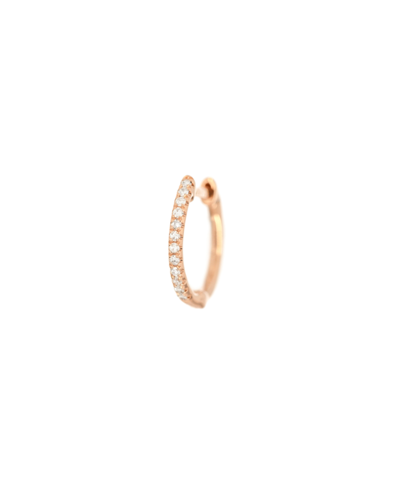 DIAMOND Creole  Single 14K Roségold