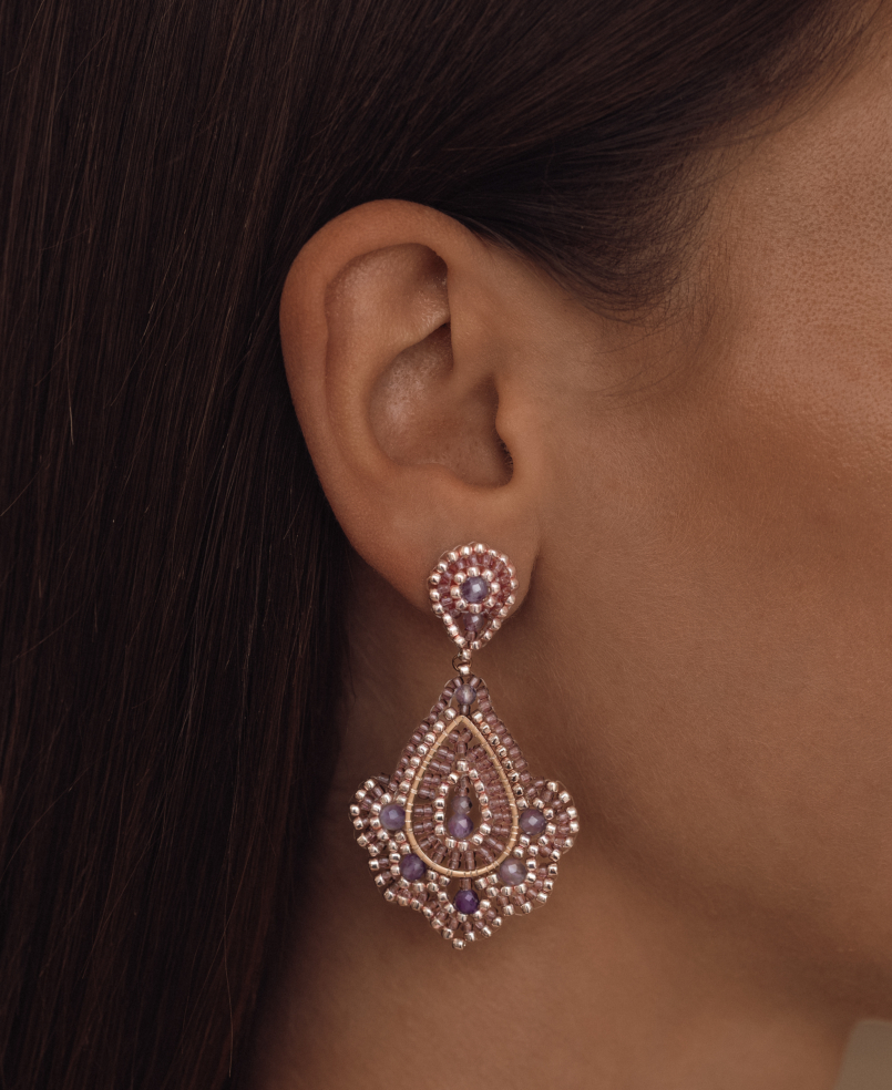 VELVET SKY  Ohrschmuck Violett