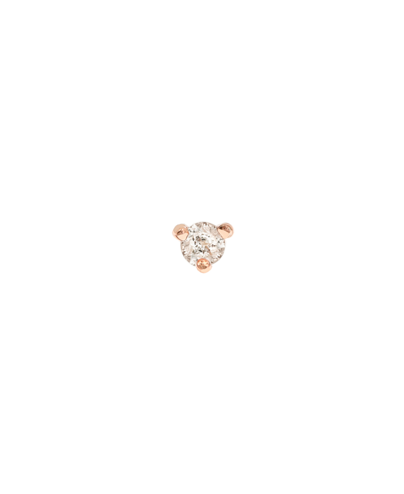 TOPAZ Ohrstecker  Single Rosé