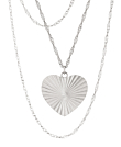 HEART RAYS  Halskette Silber