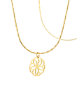 FLOWER OF LIFE  Halskette Gold