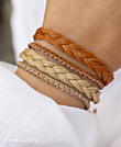 TRENZA|Armband Rosa