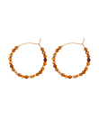 Garnet Delight  Creolen 21MM 