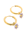 EMAILLE DAISY  Creolen Lila