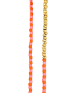 MIYUKI COLORS  Fußkette Neonorange