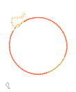 MIYUKI COLORS  Fußkette Neonorange