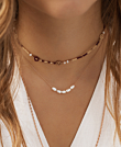 DAISY  Choker Bordeaux