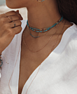 BLUE GLOSS  Choker Moroxit