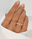 PEARLY DAISY  Ring Weiß