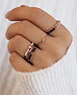 GEMMY PEARL  Ring Grau